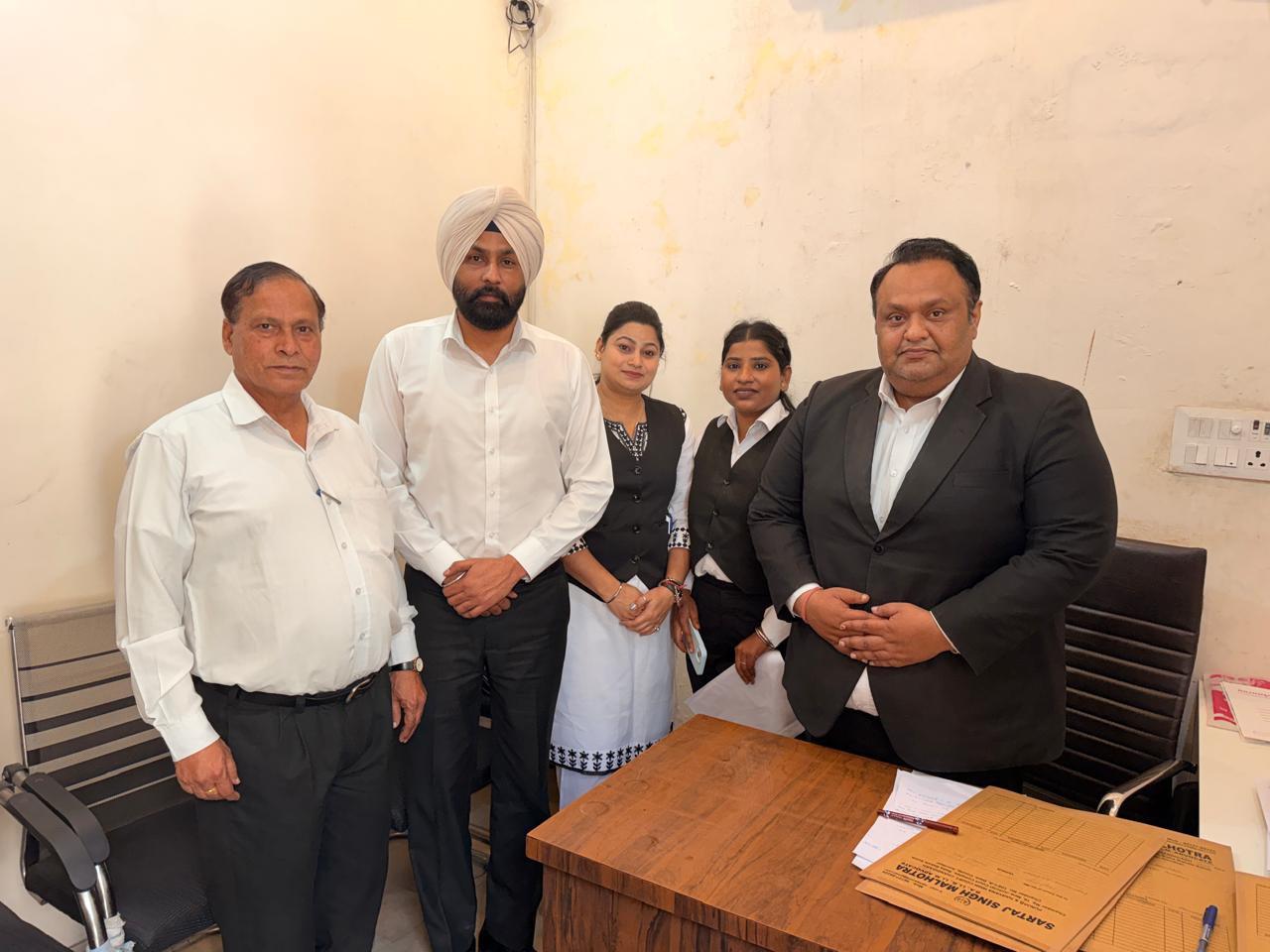 Professional lawyer workspace at  Sartaj Singh Malhotra